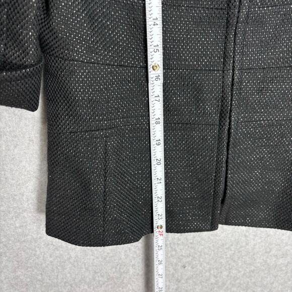 Anne Klein Black Textured Blazer - Picture 7 of 11